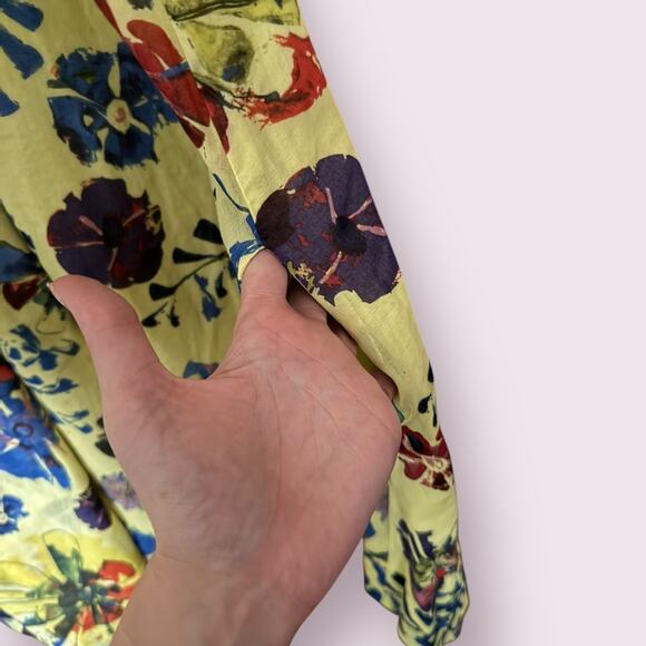 Anthropologie Vanessa Virginia “Painterly” Keyhole Floral Dress - Picture 5 of 6